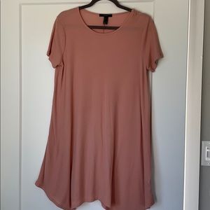 Light pink T-shirt dress